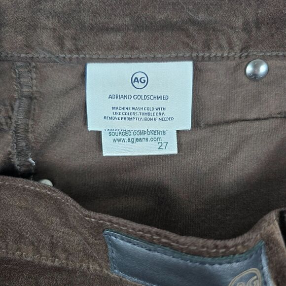 AG Goldschmied Legging Ankle Women’s Brown Stretch Corduroy Skinny Jeans Size 27 - Picture 6 of 11